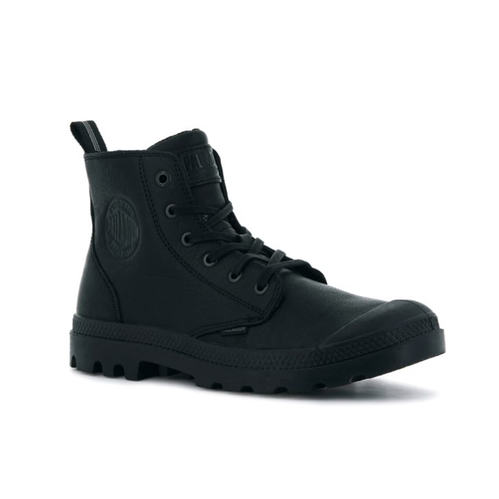 Bottes Palladium Pampa Zip Leather ESS Femme Noir | FR XTN320M